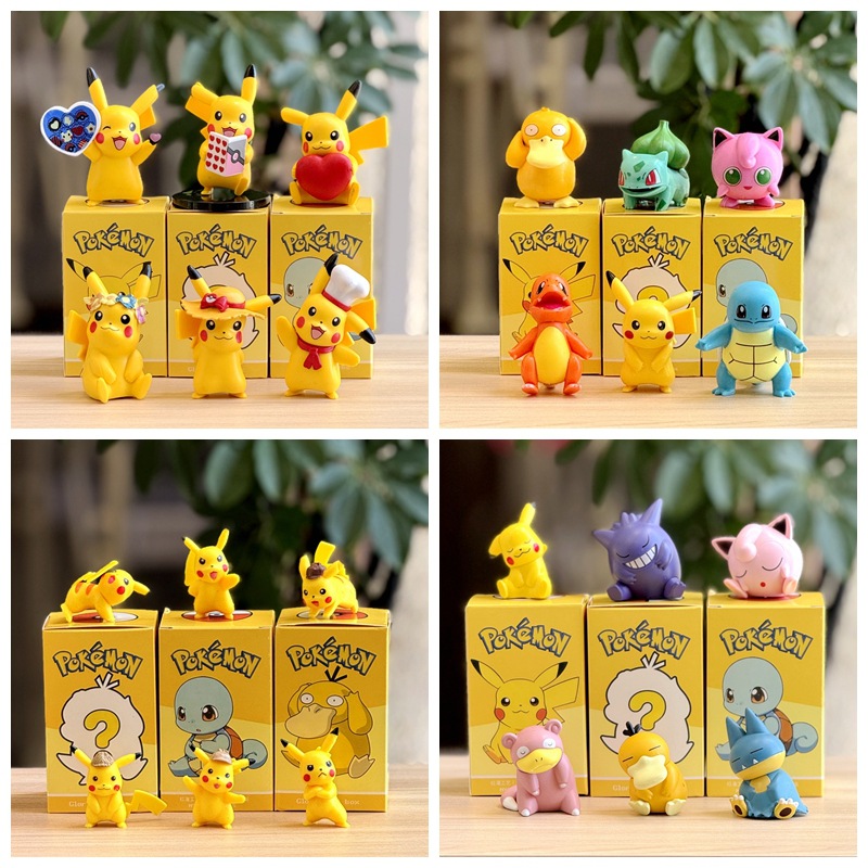 Model Kit Quick Pokemon - Figurina in PVC di Pikachu Pokemon,
